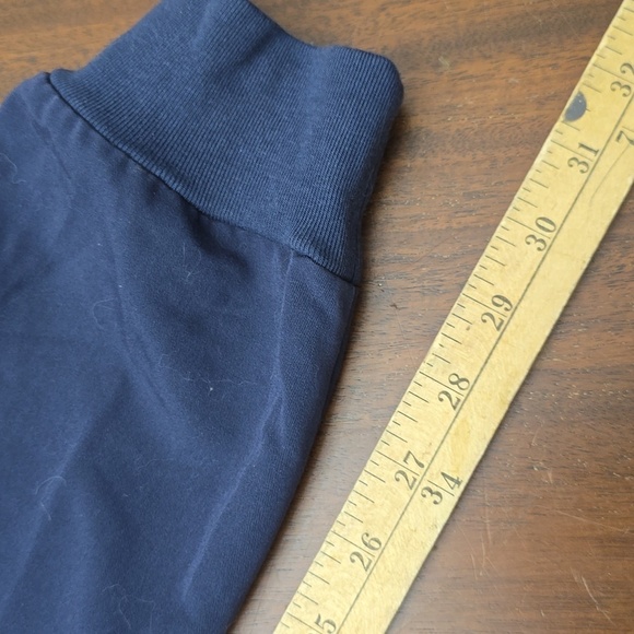 FIGS Women's Small Tall Navy Joggers with Green Drawstring Scrubs - Picture 7 of 9